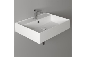 SIMAS AGILE Раковина подвесная 61х46 см, с переливом, с 1 отв под смеситель,цвет белый