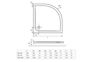 Душевой поддон Excellent Sense 80х80 белый - 2