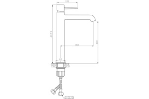Смеситель Orange Karl M05-121W для раковины - 2