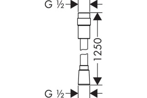 Душевой шланг Hansgrohe Isiflex 28249000 с регулировкой напора - 2