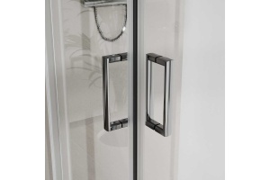 Душевой уголок Vincea City 100х80 профиль хром стекло прозрачное - 3