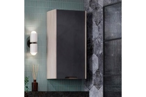 Шкаф подвесной Aquaton Оливия 35 R светлое дерево-серый - 3