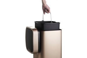 Ведро для мусора Weltwasser WW Rone CG 28L шампань золото (10000001966) - 2