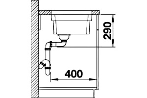 Мойка из гранита Blanco Etagon коричневый (522236) - 3
