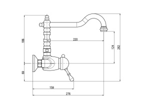 Смеситель для кухни Rav Slezak Labe хром - 2