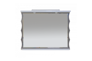 Зеркало Misty Чикаго 98х76 серо-белое с подсветкой