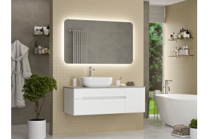 Тумба под раковину Misty Роял 120 белая матовая - 3