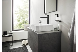 Крючок двойной Hansgrohe AddStoris шлифованный черный хром - 2