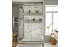 Душевой уголок STWORKI Эстерсунд DE019R80160200 160x80 см профиль хром глянец