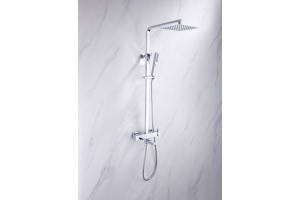 5.21029-00 INFINITY 2.0 Душ.сист., излив,Верх. душ Slim 250x250мм,Kerox,хром (281952)