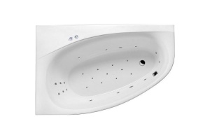 Акриловая ванна Excellent Kameleon 170x110 белая левая с гидромассажем