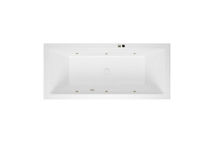 Ванна акриловая Excellent Heaven Slim Soft 180х80 с гидромассажем белый - бронза