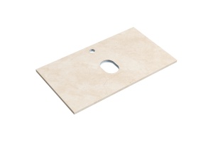 Столешница для ванной комнаты Sancos 80х46 бежевая