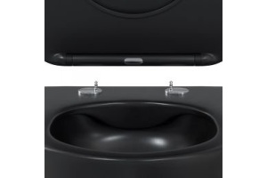 Унитаз подвесной Berges Ventas черный матовый с сиденьем микролифт - 3