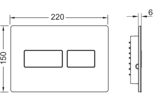 Кнопка смыва TECE TECEsolid 9240431 хром - 2
