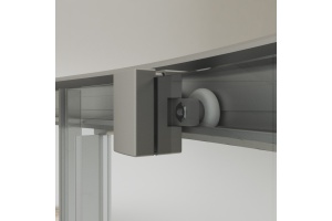 Душевая дверь в нишу STWORKI Стокгольм DE019D2120200 120 см профиль хром матовый, раздвижная, прозрачное стекло - 3