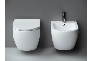 Унитаз подвесной Ceramica Nova Metropol CN4002 безободковый - 2