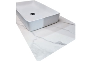 Столешница Armadi Art NeoArt Solid Glass Calacatta 110 белый