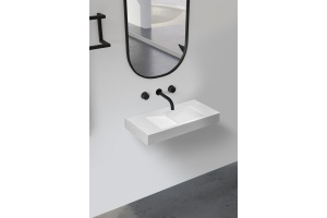 Раковина подвесная Abber Stein 100х48 белый матовый - 2