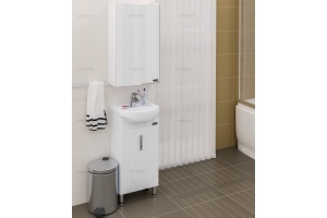 Зеркало-шкаф Санта Стандарт 45 см (113001) - 2