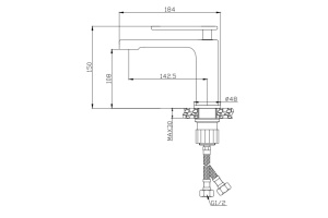 Смеситель для раковины Cezares Momento хром, глянцевый (MOMENTO-LS-01-W0) - 2