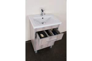 Тумба с раковиной Onika Натали 60 светлое дерево - 3