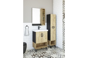 Тумба под раковину Sanflor Выборг 60 дуб золотой (С16293) - 3