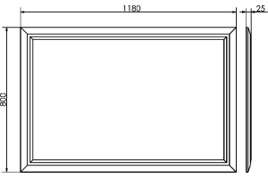 Зеркало Comforty Империя 120 - 3