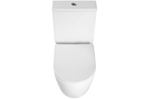 Чаша для напольного унитаза Vincea Evo белая с сиденьем микролифт без бачка - 3