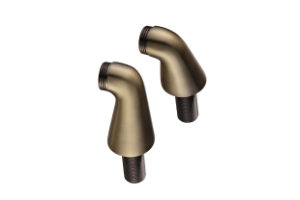 Комплект переходников 2 шт. для установки смесителя на борт ванны, бронза