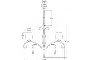 Подвесная люстра Moderli Aramco V2602-8P - 2
