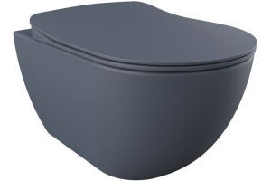 Унитаз подвесной Creavit Free FE320.20000 с биде, базальт, сиденье микролифт