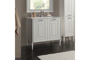 Тумба с раковиной Aquanet Паола 90 белая