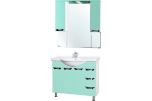 Мебель для ванной Bellezza Белла Люкс 105 салатовая