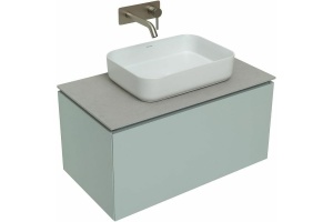 Тумба под раковину Allen Brau Infinity 85 светло - зеленый матовый - 2