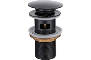 Донный клапан для раковины Allen Brau Priority черный матовый