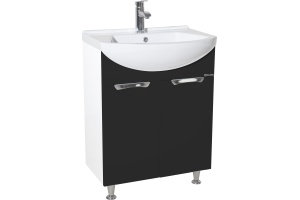 Мебель для ванной Bellezza Альфа 55 черная - 2