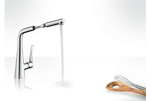 Смеситель Hansgrohe Metris 14821000 для кухонной мойки - 3