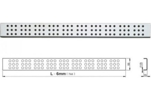Решетка AlcaPlast Cube 750L глянцевая - 2