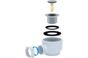 Сифон для поддона Triton Е410CL, Щ0000012875