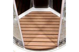 Душевая кабина Deto BM 90х90 с подсветкой, хром (BM1590NLEDBLACK) - 3