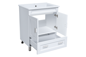 Тумба с раковиной Misty Дива 75 белая глянцевая - 2