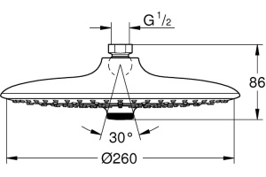 Верхний душ Grohe Euphoria SmartControl 26456EN0 - 3