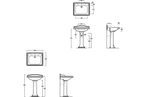 Раковина подвесная Simas Arcade 68 белая - 3