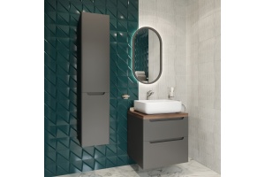 Шкаф-пенал STWORKI Берген 150 серый - 3