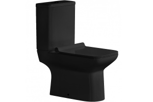 Унитаз-компакт Ceramalux черный, глянцевый (9125-18)