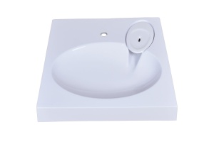 Раковина Stella Polar Миро 60x60 на стиральную машину белый