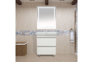 Тумба под раковину Misty Енисей 60 белая глянцевая - 3