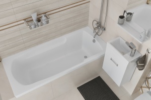 Акриловая ванна DIWO Ростов 150х70, встраиваемая, прямоугольная, без гидромассажа, с подлокотниками - 2