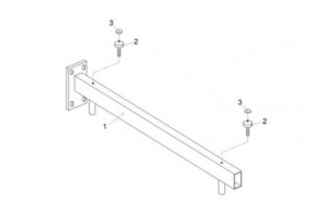 Комплект кронштейнов универсальный для Ричмонд 1500 (3 крепежа в комплекте) - 2
